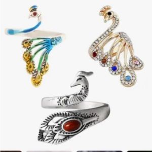 3pcs Metal Knitting Ring Crochet Open Ring Yarn Guide Rings Adjustable